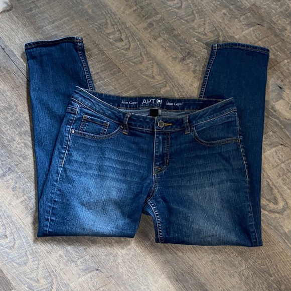 Apt. 9 Women's Dark Blue Slim Capri Size 10 - Picture 1 of 8